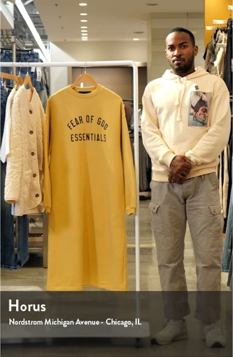 Kids' Crewneck Long Sleeve Sweatshirt Dress, sales video thumbnail