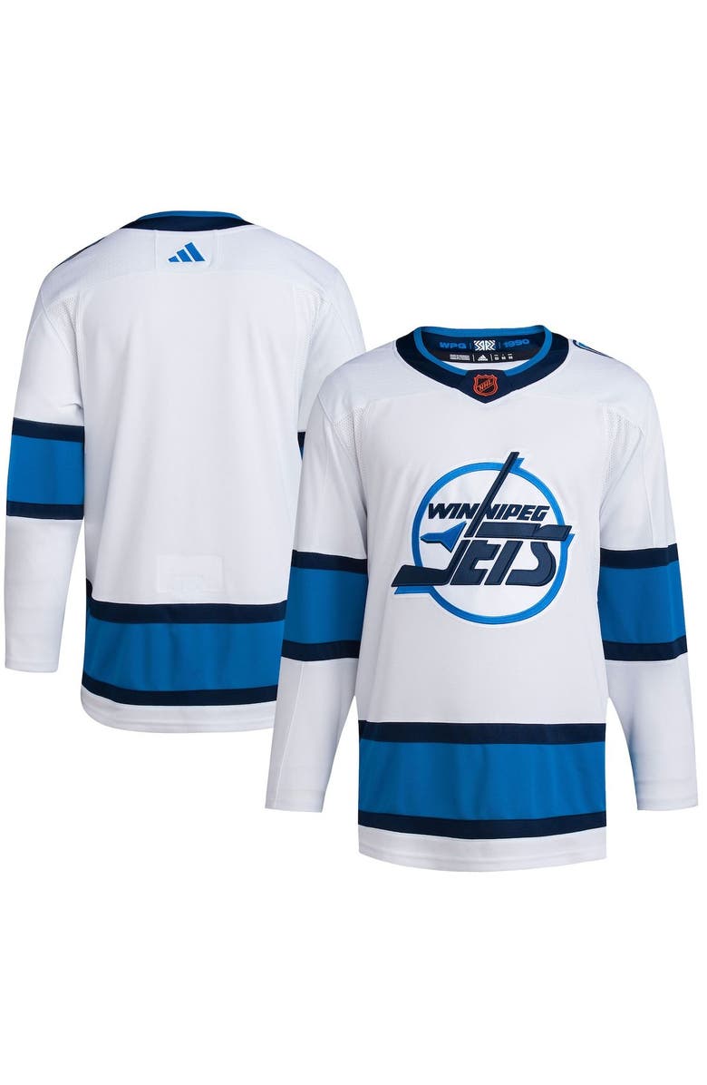 adidas Men's adidas White Winnipeg Jets Reverse Retro 2.0 Authentic Blank Jersey, Main, color,