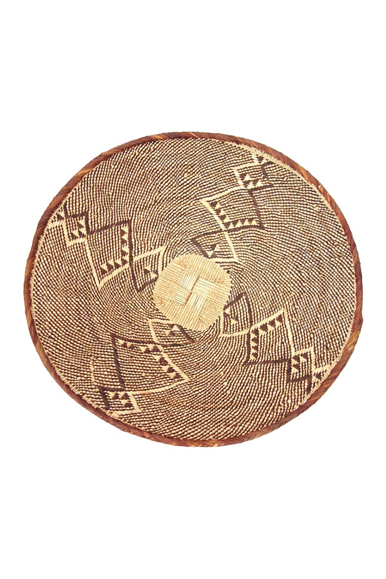 Tonga Wall Decor Basket, Alternate, color, Brown
