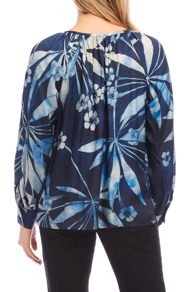 Floral Peasant Top, Alternate, color, BLUE PRINT