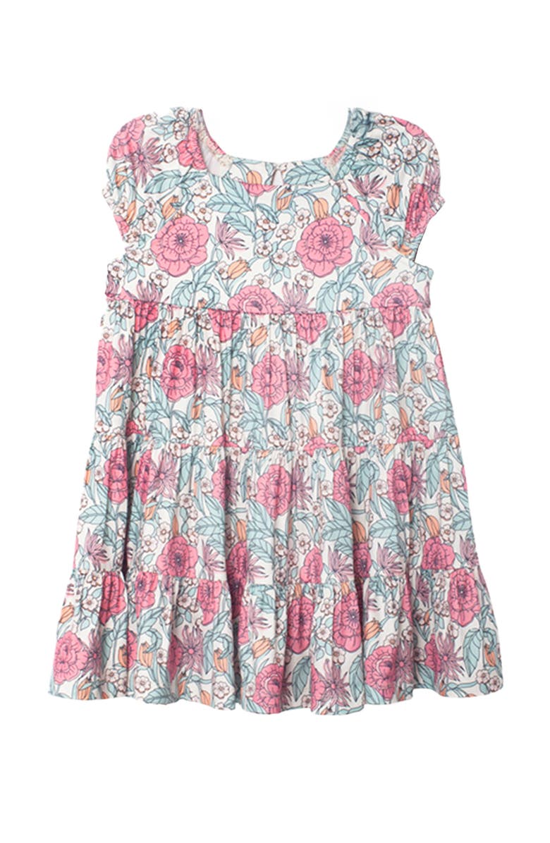 Mabel + Honey April Cap Sleeve Dress, Alternate, color, Pink