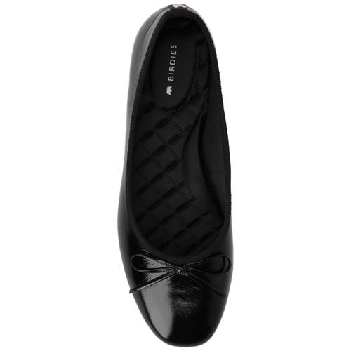 Birdies The Songbird Flat Patent Leather In Black
