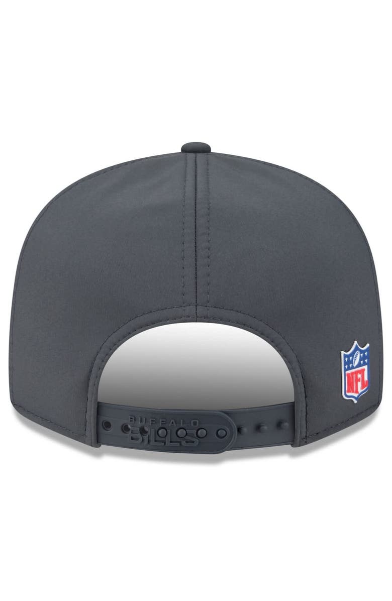 New Era Men's New Era Charcoal Buffalo Bills 2025 Sideline Cold Weather Split Panel 9FIFTY Snapback Hat, Alternate, color, Charcoal