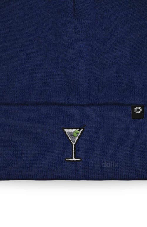 Dalix Martini Beanie Cap In Blue