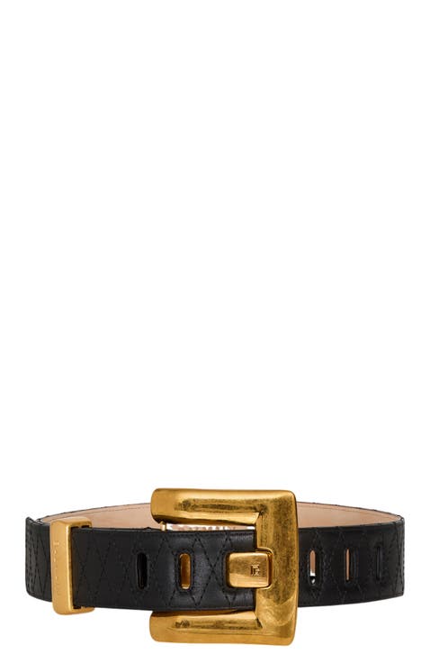 Anthem smooth leather belt