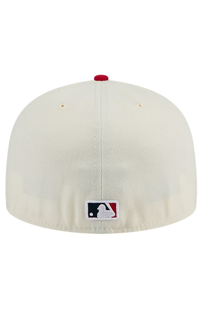 New Era Men's New Era White St. Louis Cardinals Evergreen Chrome 59FIFTY Fitted Hat, Alternate, color, White