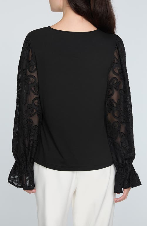 ELIE TAHARI ELIE TAHARI THE MAVEA MIXED MEDIA TOP 
