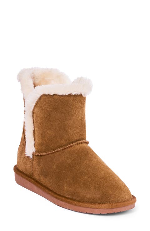 Milltown Water Resistant Faux Fur Bootie (Women)