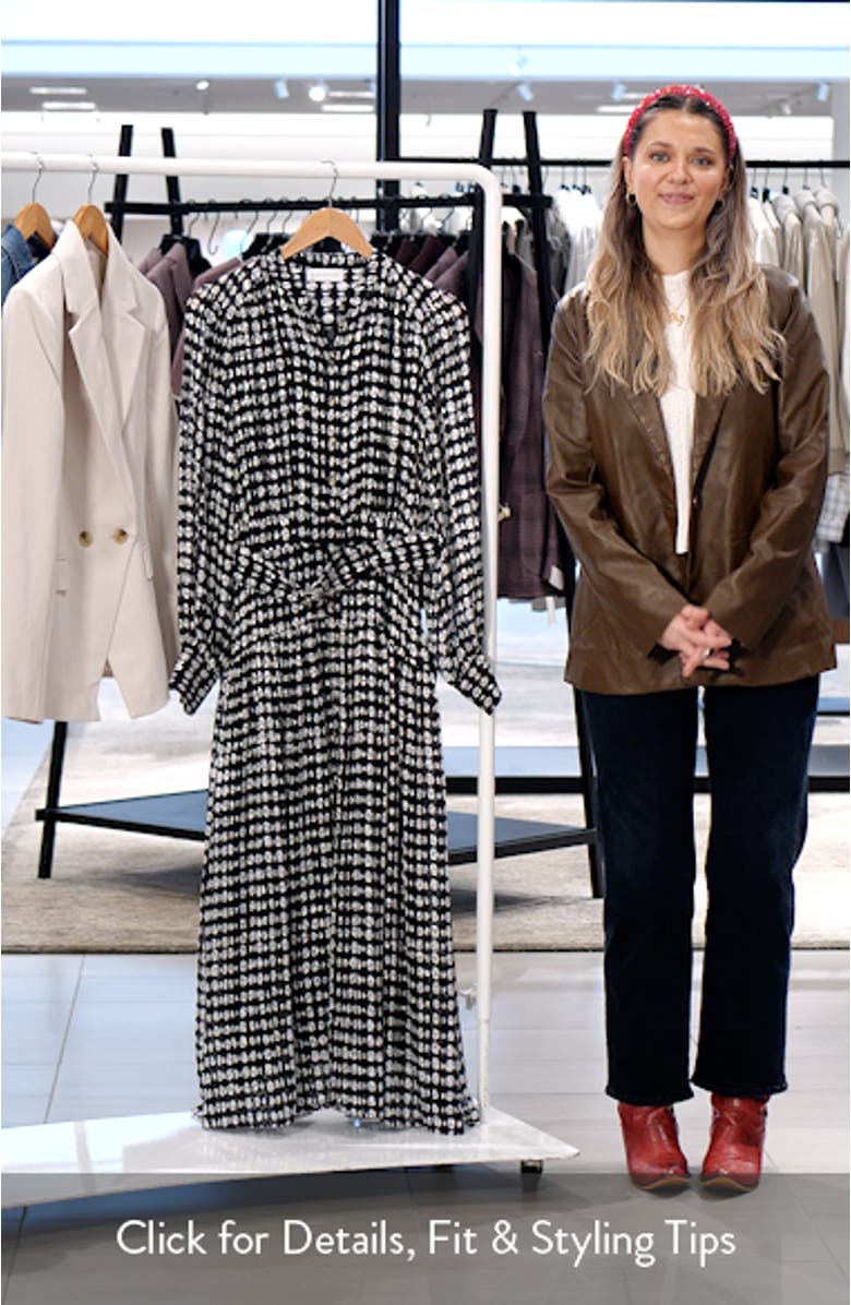 The Rue Dot Print Long Sleeve Dress, sales video thumbnail