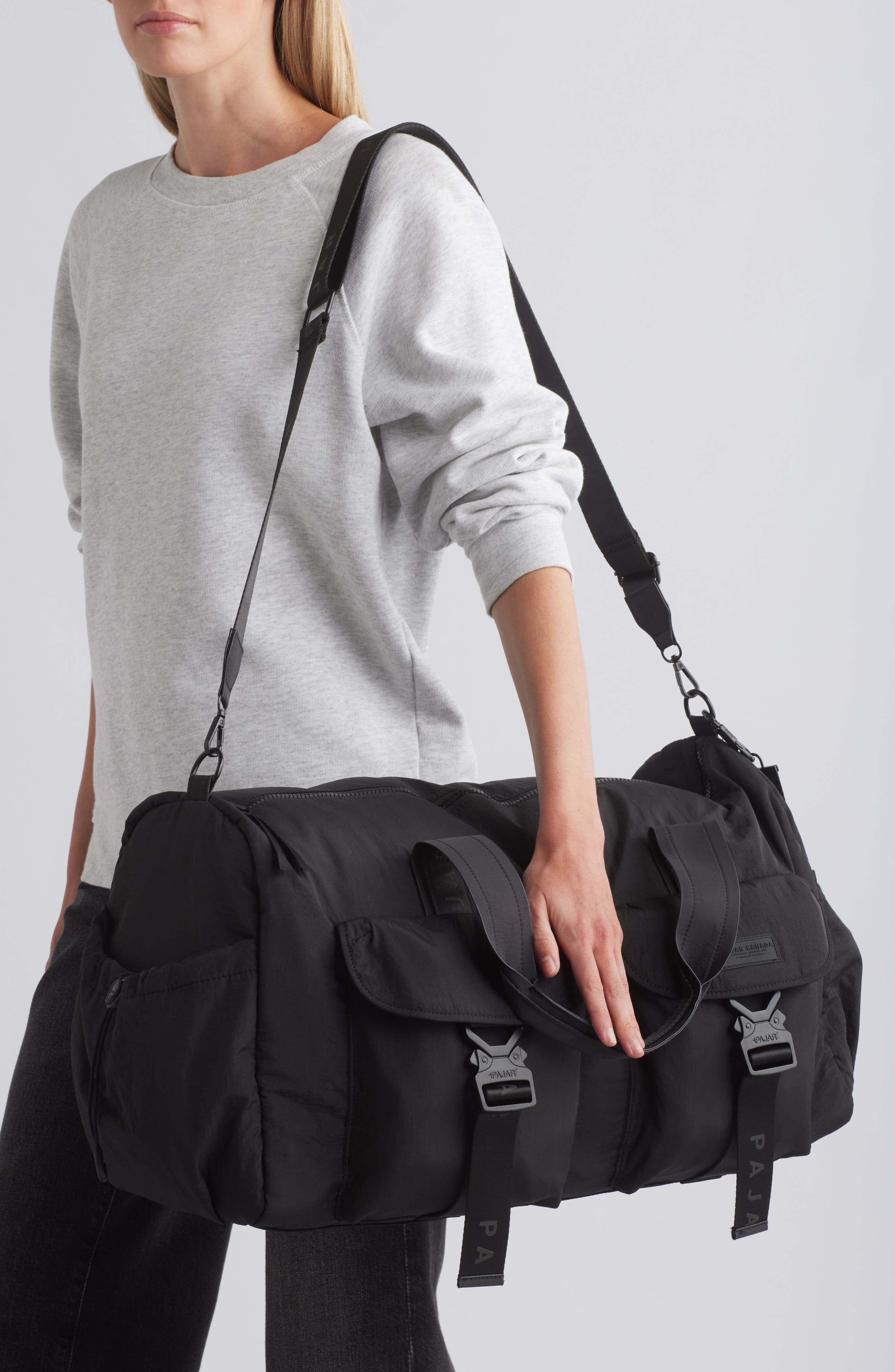 Pajar Parachute Nylon Duffle Bag, Alternate, color, 