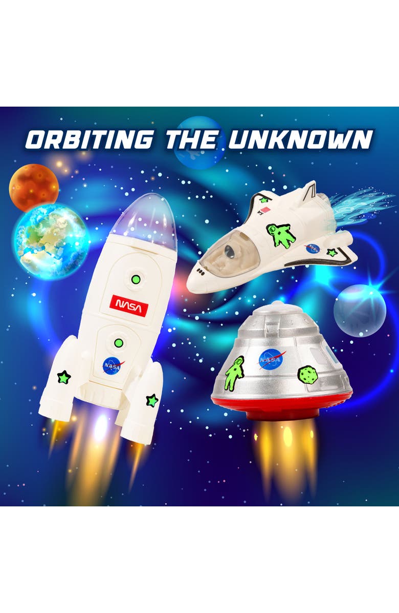 USA Toyz Lunar Loop NASA Space Tracks Playset 225 Pieces, Alternate, color, Multi Color