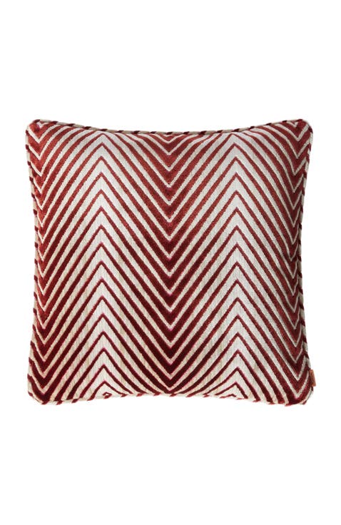 Ziggy 40x40 Cm Viscose Blend Zigzag Cushion