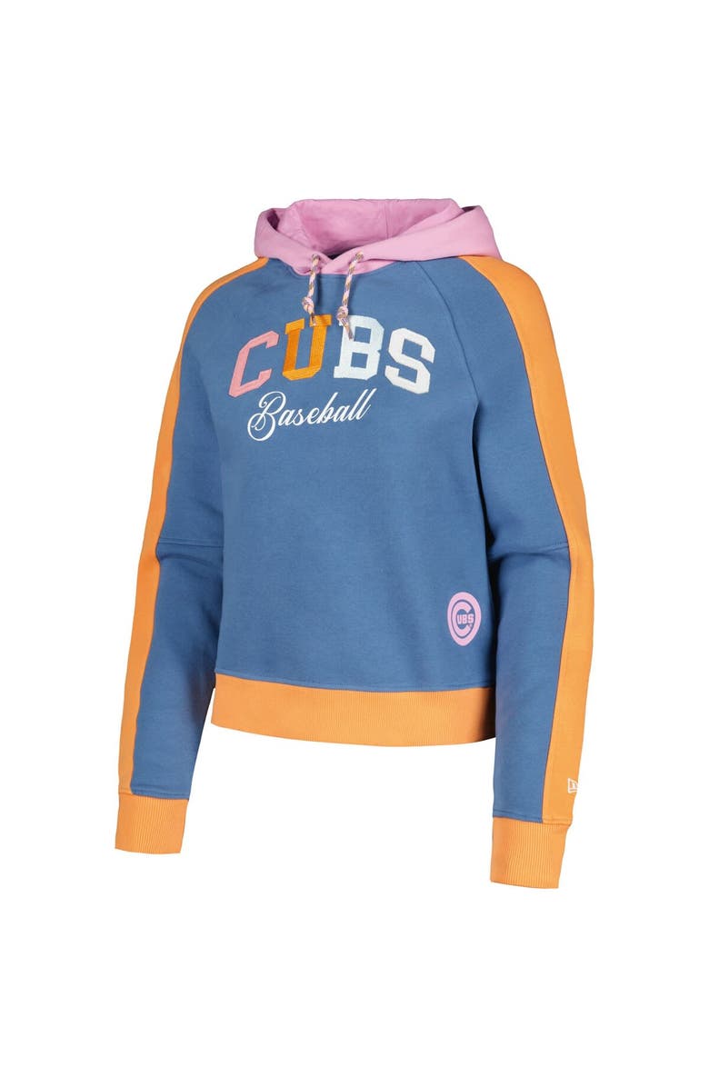 New Era Women's New Era Light Blue Chicago Cubs Fashion Color Pop Pullover Hoodie, Alternate, color, Light Blue