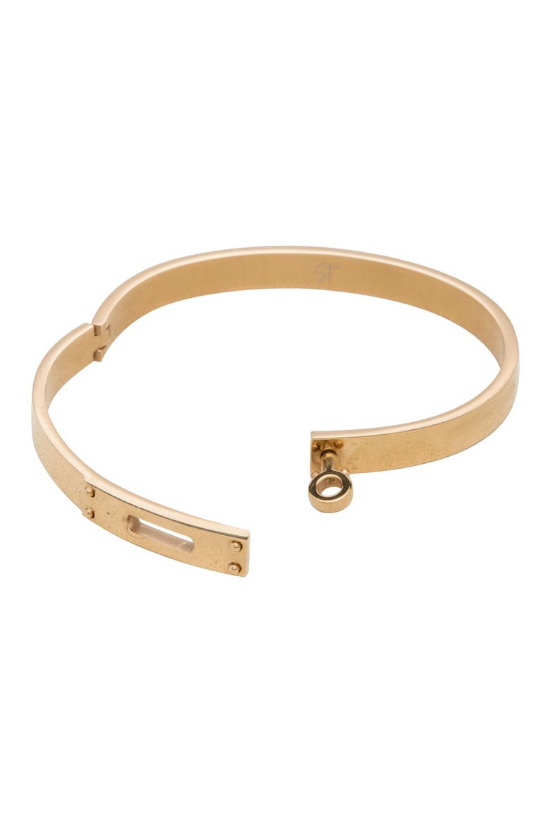 Tarnish Resistant Bangle, Alternate, color, GOLD