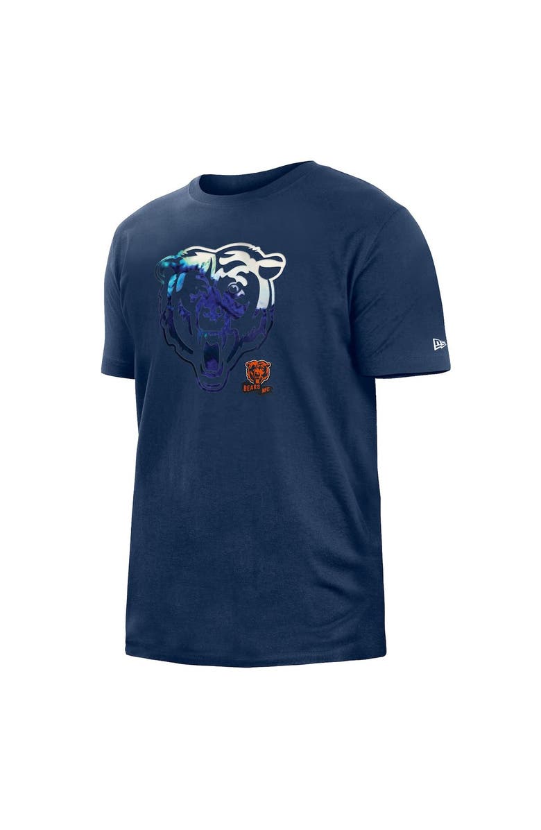 New Era Men's New Era Navy Chicago Bears 2022 Sideline Ink Dye T-Shirt, Alternate, color, 