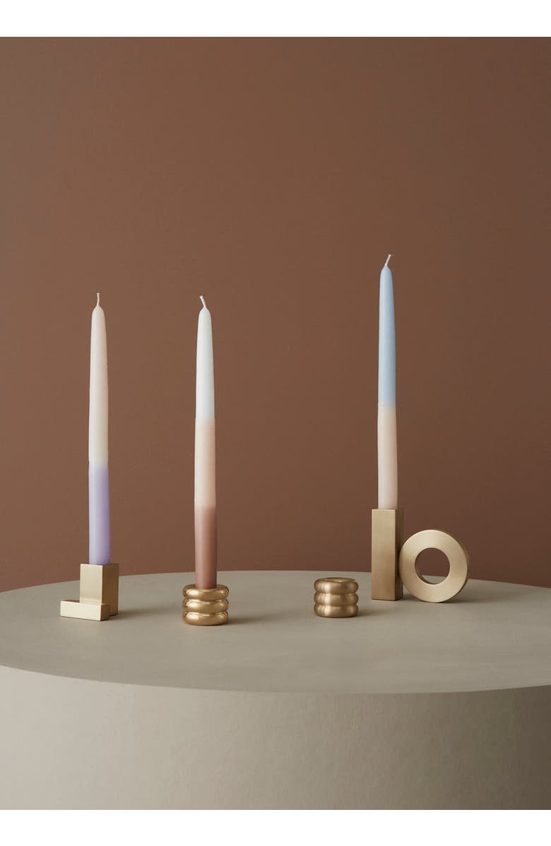OYOY Baari Solid Brass Candleholder, Alternate, color, Brass