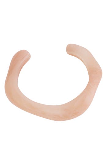 Panacea Resin Cuff Bracelet In Pink