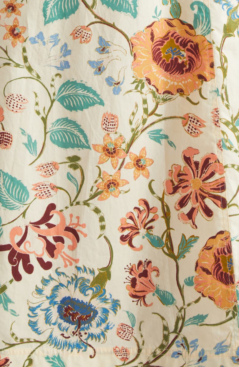 Ulla Johnson Fiora Floral Cotton Dress, Alternate, color, Abalone