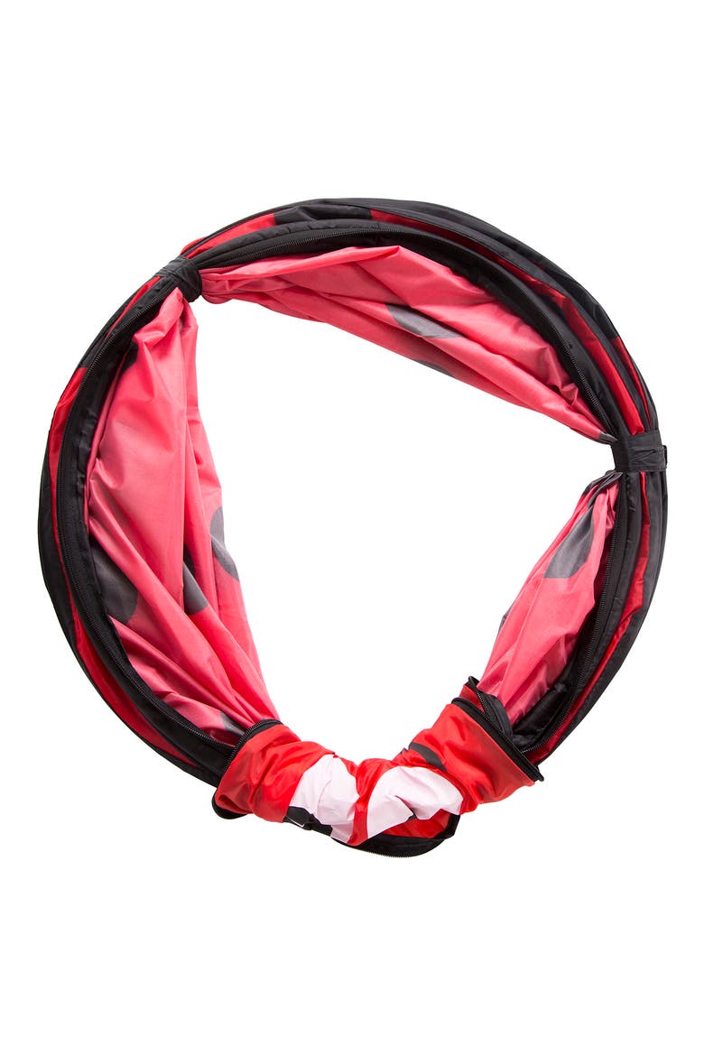Ladybug Play Tent with Tunnel, Alternate, color, RED BLACK