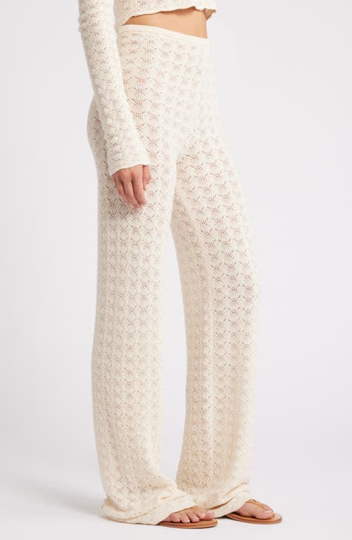 Florence By Mills Pointelle Pants In Whitecap Grey