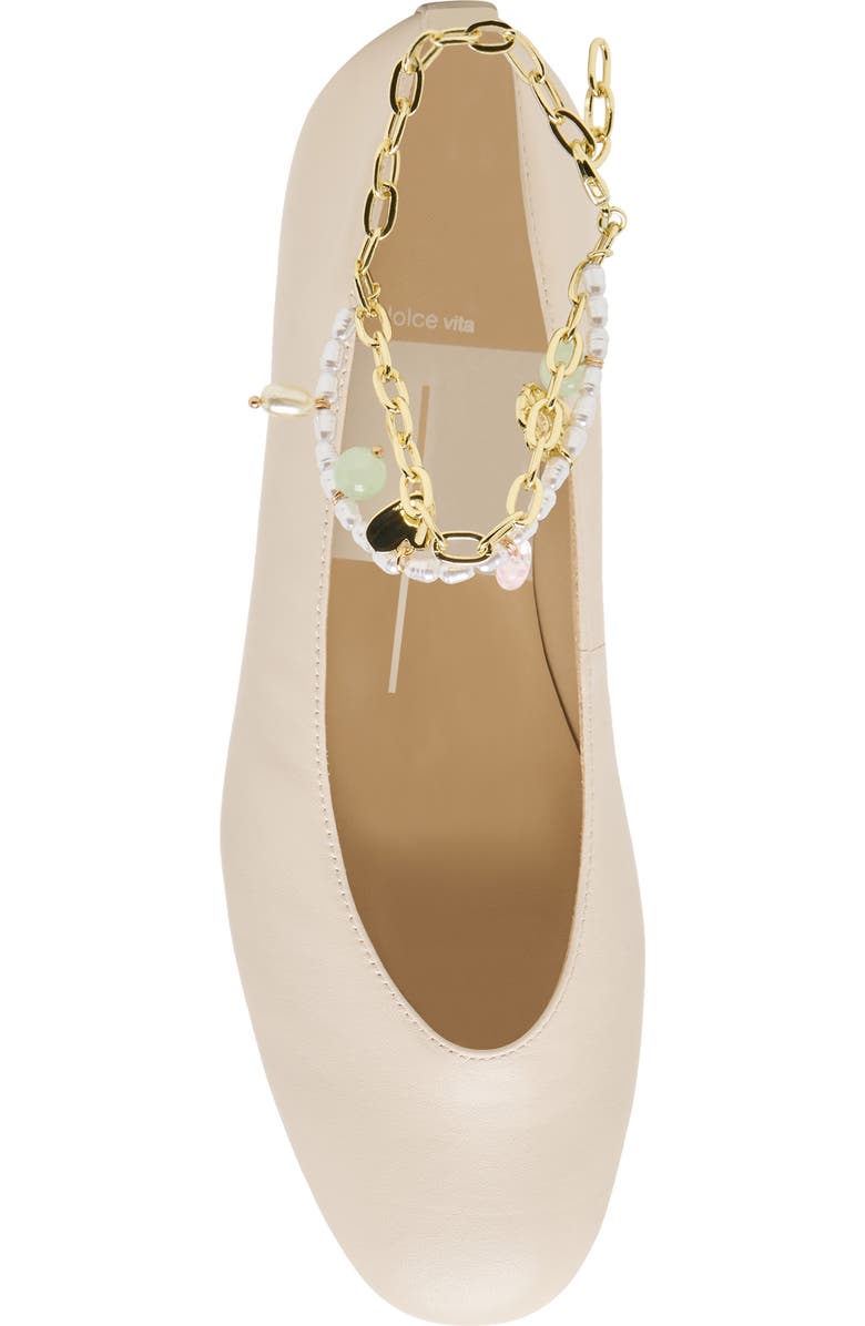 Dolce Vita Baiden Ankle Strap Flat, Alternate, color, Bone Leather