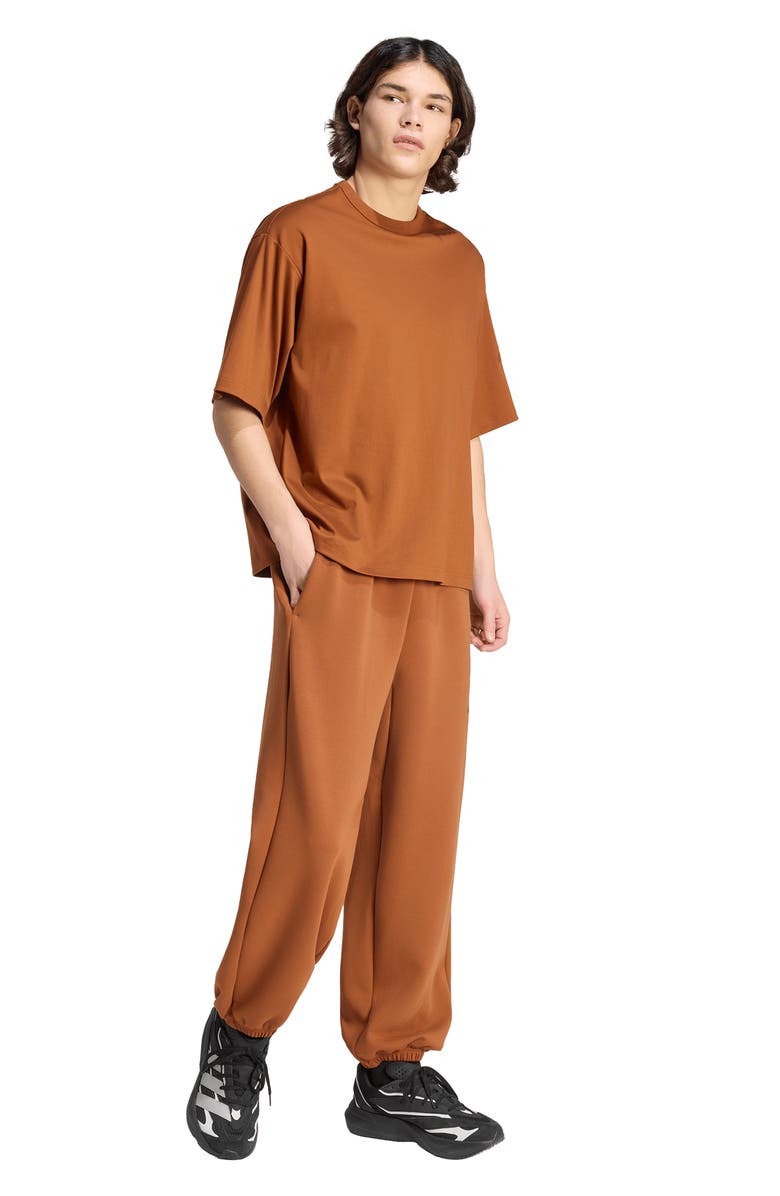 adidas Soft Lux Oversize Cotton T-Shirt, Alternate, color, Dusky Bronze