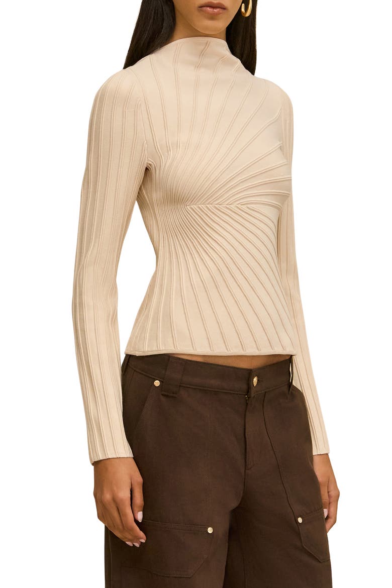 Paulette Ribbed Top, Alternate, color, DOVE