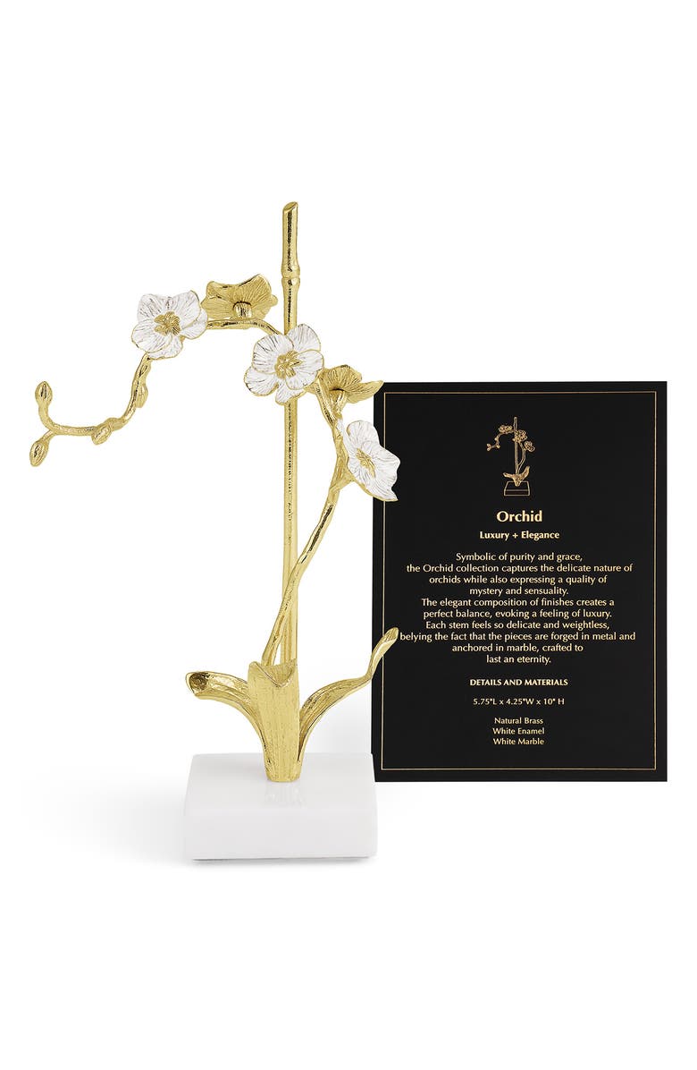 Michael Aram Orchid Decorative Object, Alternate, color, Gold/ White