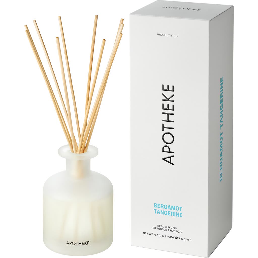 Apotheke Bergamot Tangerine Reed Diffuser In Translucent