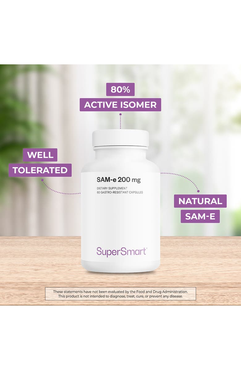 SuperSmart SAM-e Supplement 200mg, Alternate, color, NO COLOR