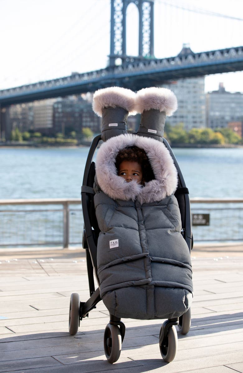 7 A.M. Enfant Blanket '212 evolution<sup>®</sup>' Extendable Stroller & Car Seat Footmuff with Faux Fur Trim, Alternate, color, 