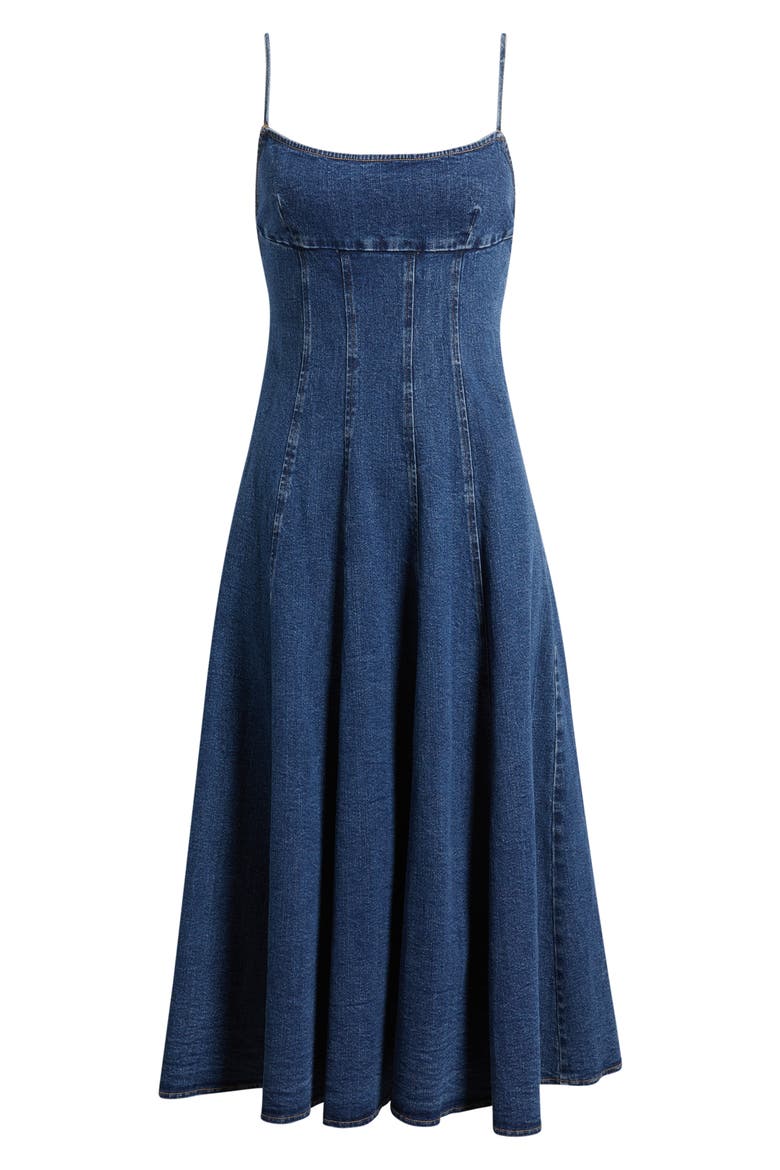 Denim Babydoll Dress, Alternate, color, INDIGO DENIM