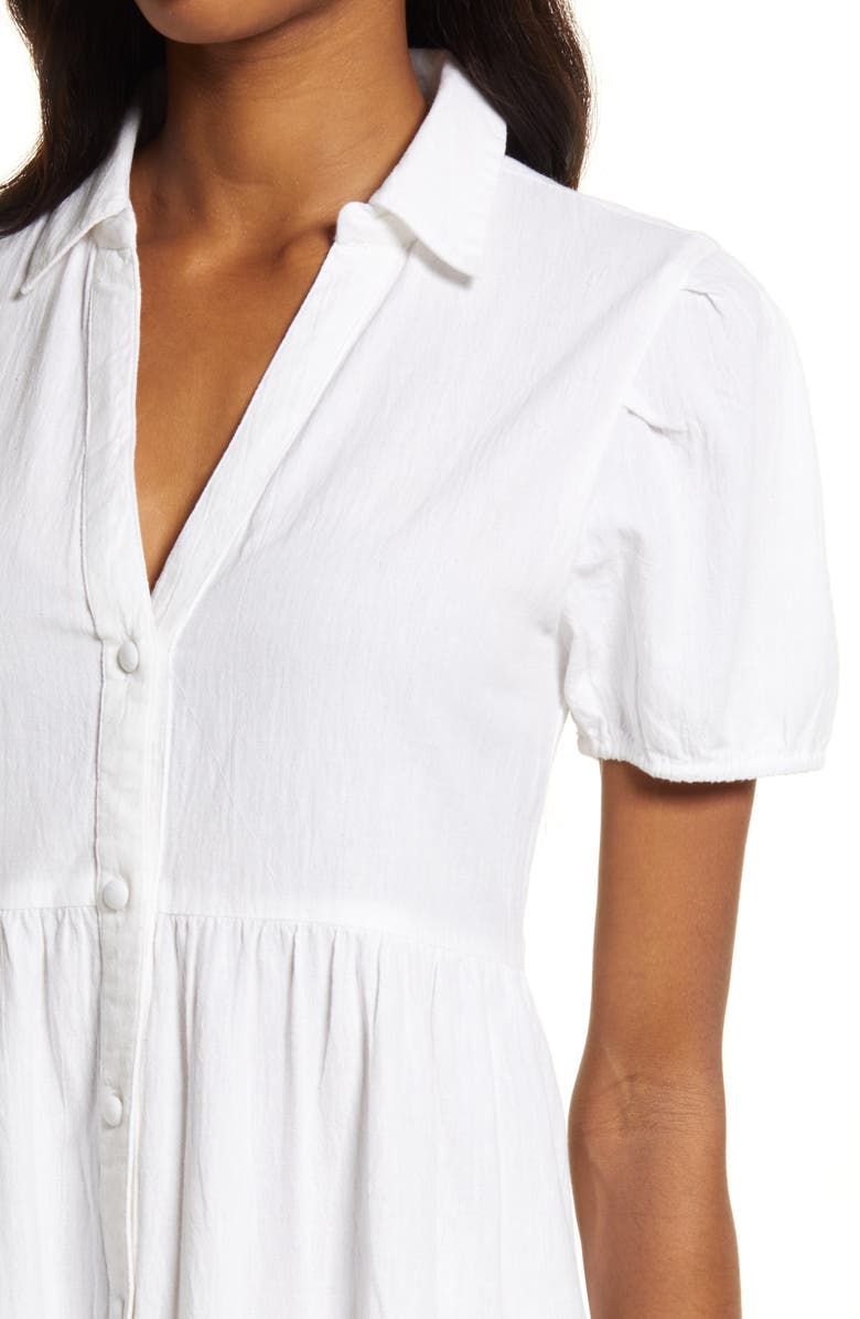 AREA STARS Bella Tiered Cotton Shirtdress, Alternate, color,