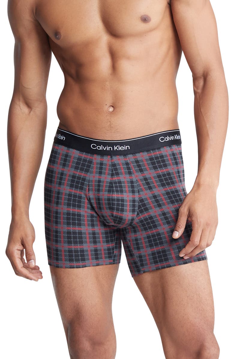 Calvin Klein Modern Holiday Plaid Boxer Briefs, Main, color,