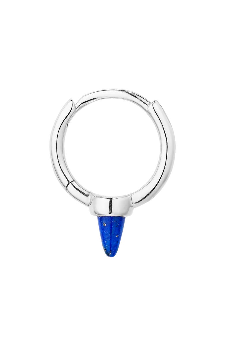 MARIA TASH Single Short Lapis Spike Hoop Earring, Alternate, color, 