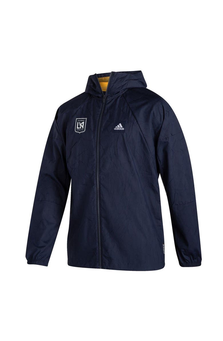 adidas Men's adidas Navy LAFC Primeblue Full-Zip Jacket, Alternate, color,
