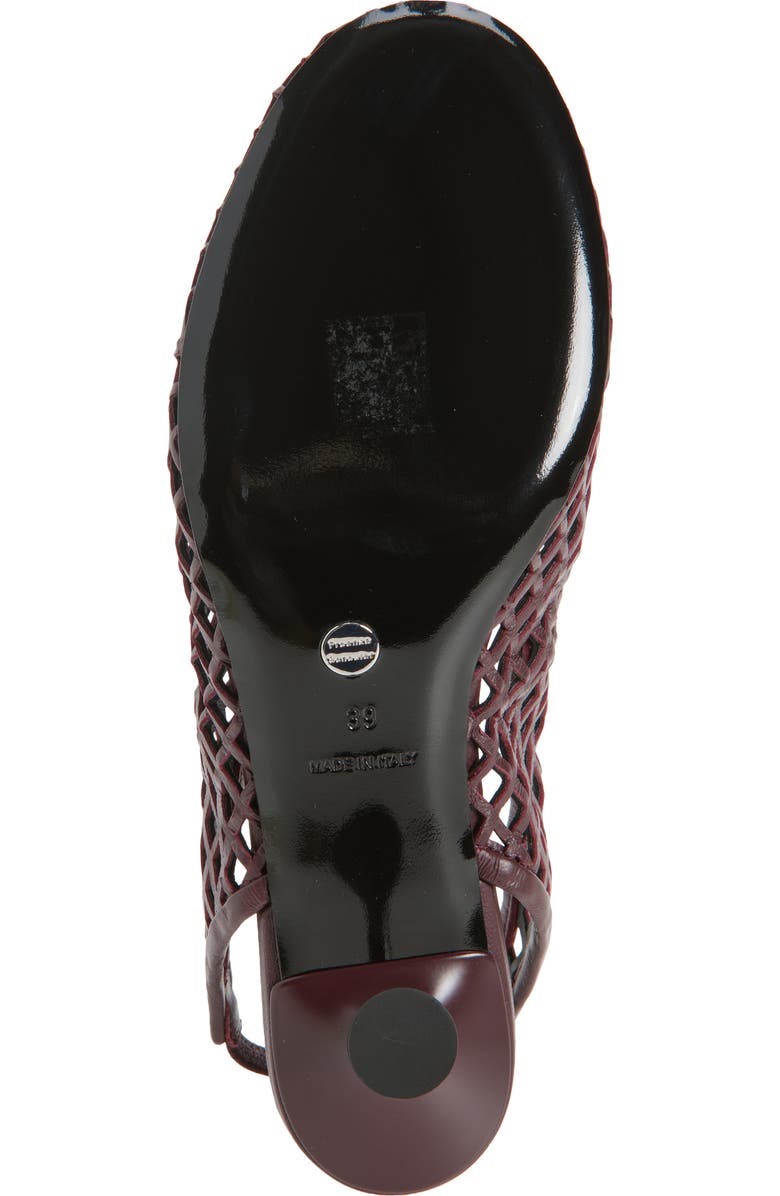 Proenza Schouler Tee Perforated Slingback Pump, Alternate, color, Burgundy