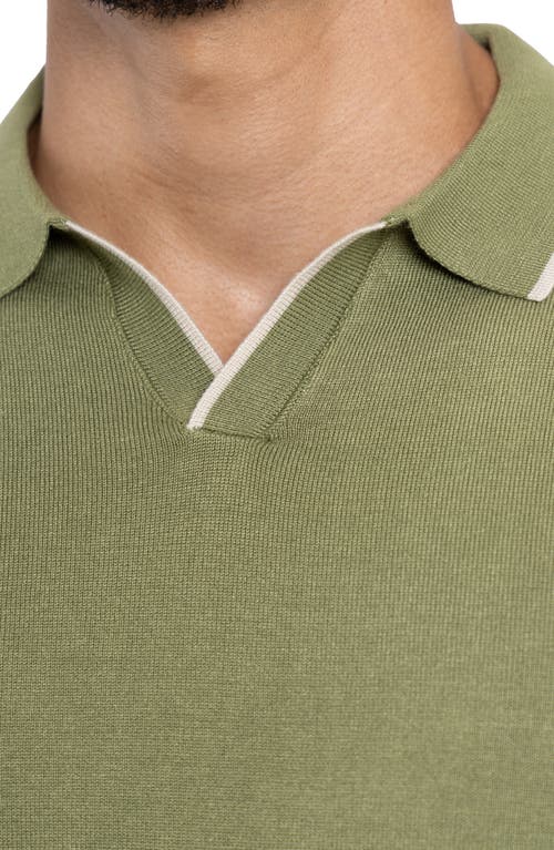 X-ray Xray V-neck Polo Sweater In Grass