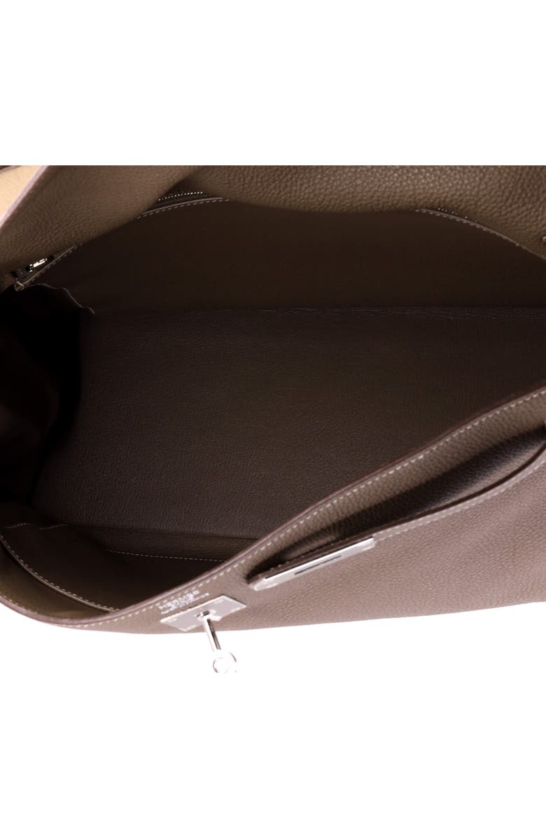 Pre-Owned Hermes Kelly Handbag Grey Togo with Palladium Hardware 40, Alternate, color, Etoupe