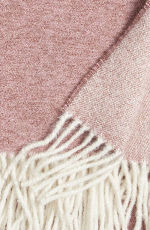 Nordstrom Plaid Fringe Throw Blanket