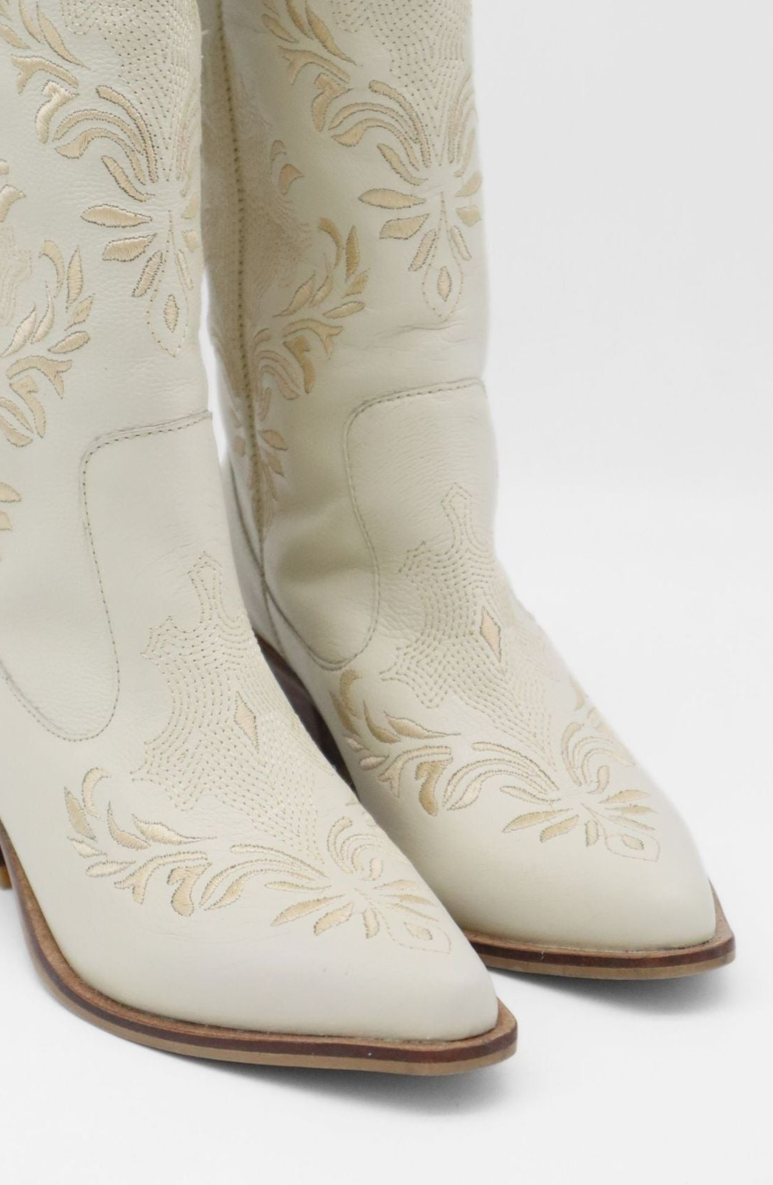 Jolene Western Cowboy Boots, Alternate, color, Off White