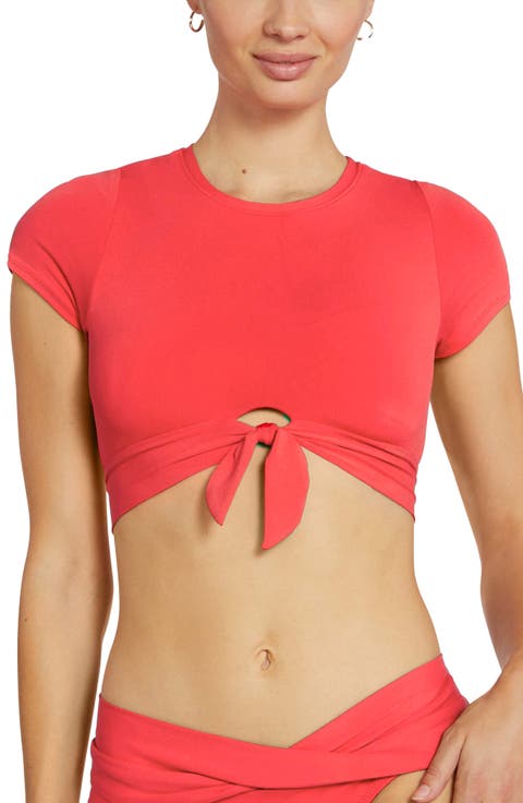 Ava Knot Front Tee Bikini Top