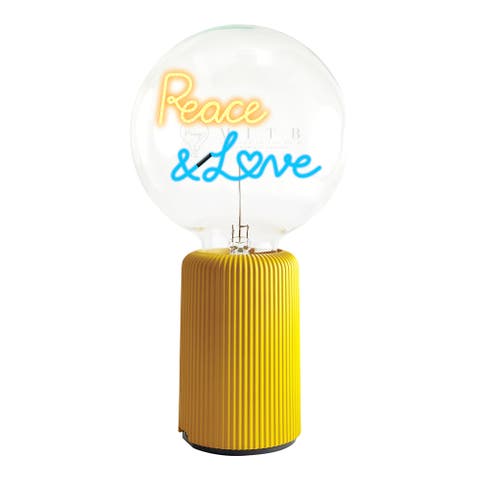Peace And Love Portable Table Lamp