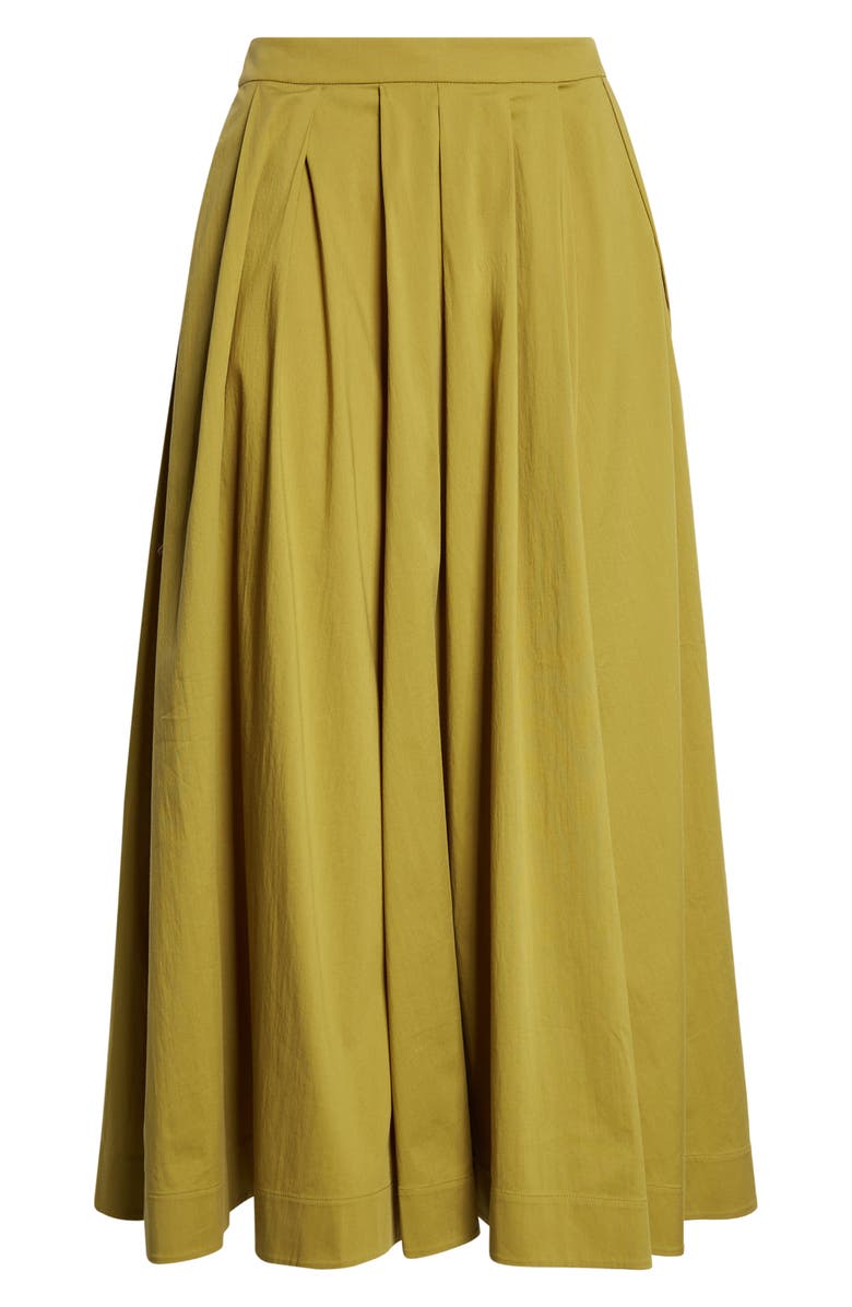 Cinq à Sept Doran Pleated Midi Skirt, Alternate, color, Dark Cardamom