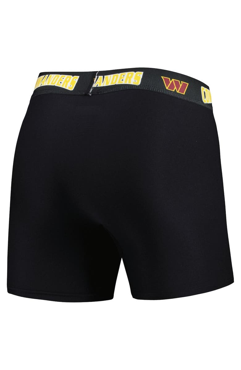 CONCEPTS SPORT Men's Concepts Sport Black/Burgundy Washington Commanders 2-Pack Boxer Briefs Set, Alternate, color, Black