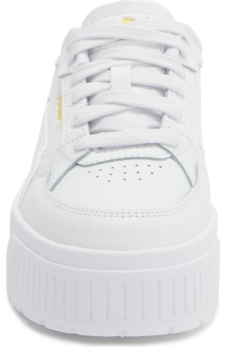 PUMA Karmen II Idol Floral Platform Sneaker, Alternate, color, Puma White/ Puma White/ Yellow