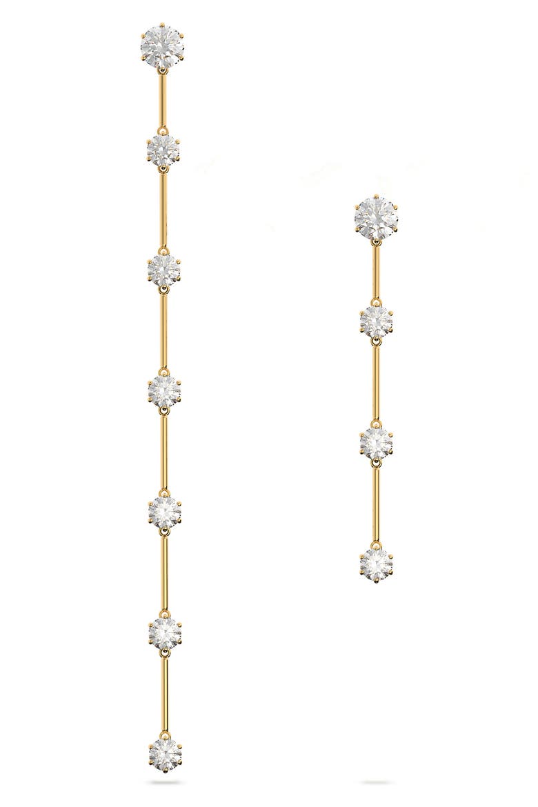Constella Asymmetric Drop Earrings, Main, color, GOLD