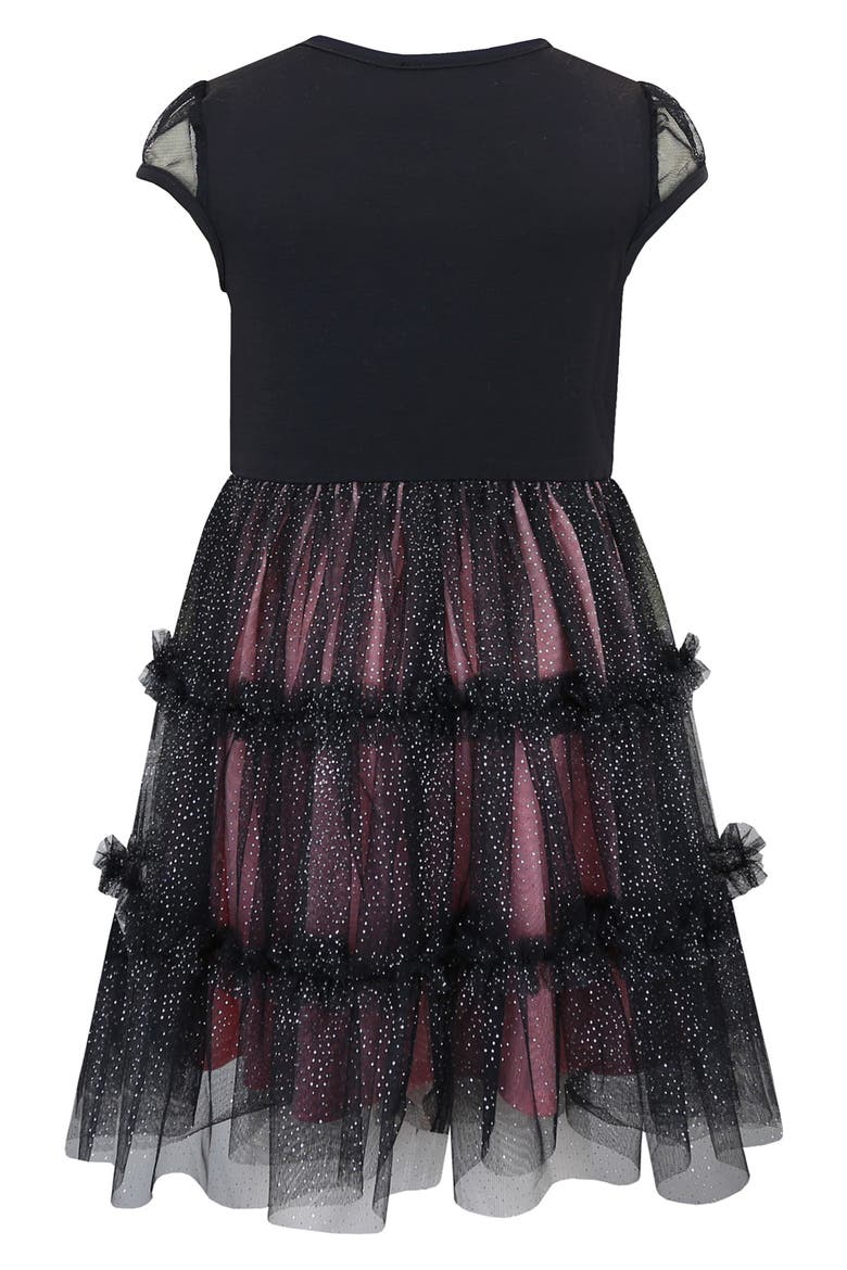 Kids' Sequin Kitty Tutu Dress, Alternate, color, BLACK/ BLUSH
