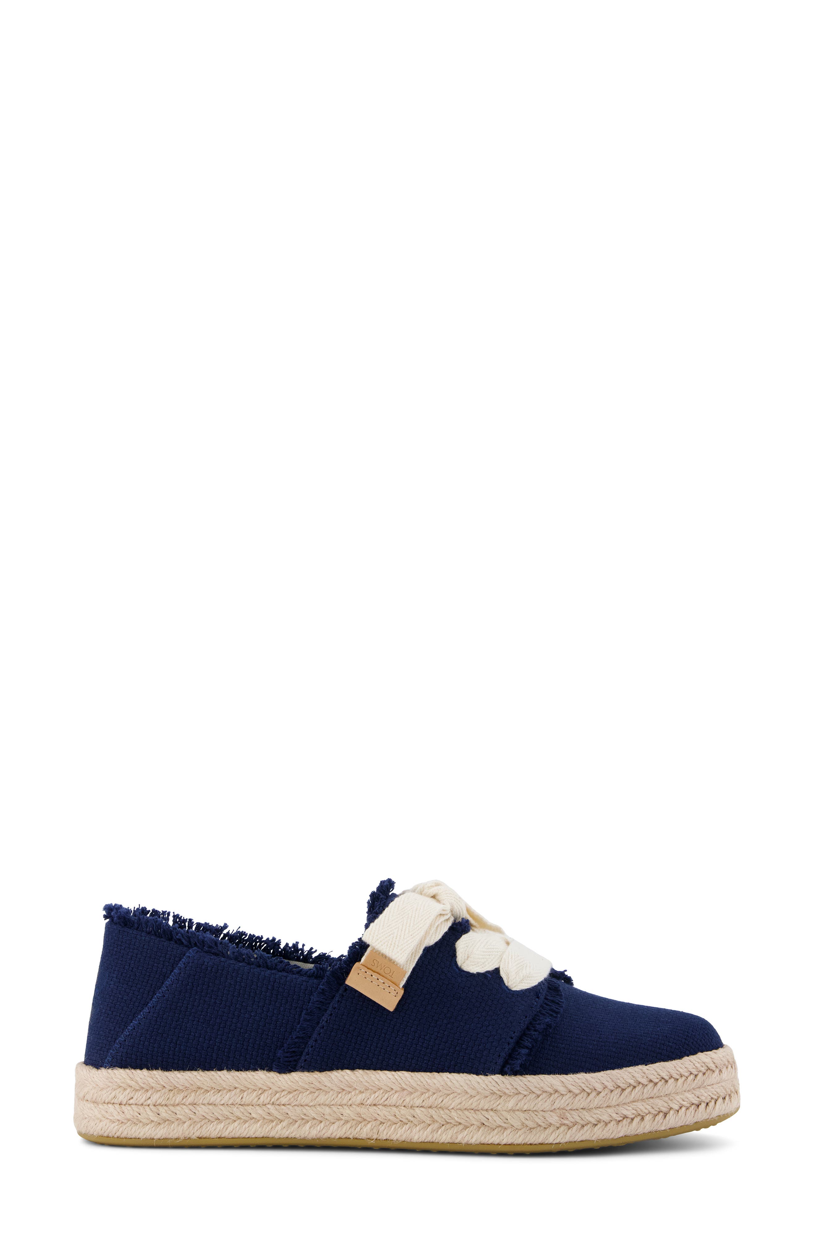 Carolina Lace-Up Espadrille, Alternate, color, NAVY