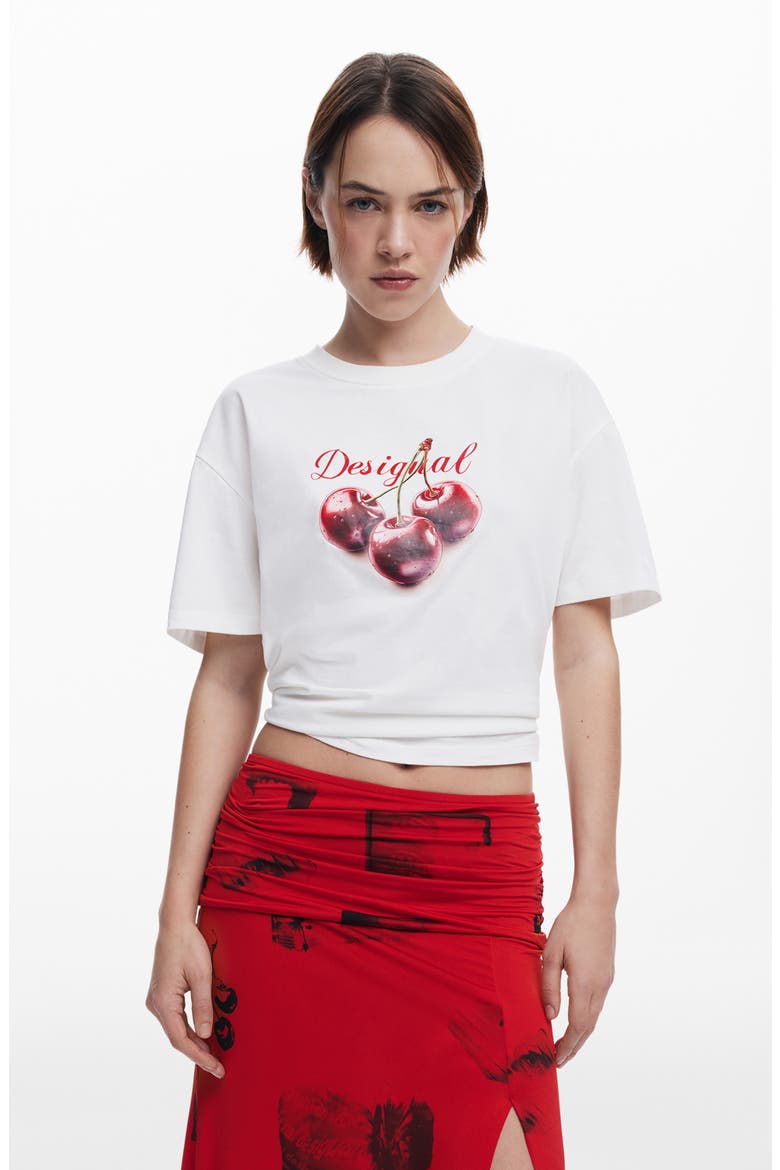 Ruched Handkerchief Hem Skirt, Alternate, color, ORANGE RED